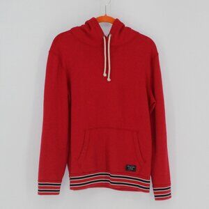 20  Abercrombie & Fitch Red Hoodie Sweatshirt Women Size Small Striped